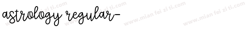 astrology regular字体转换
